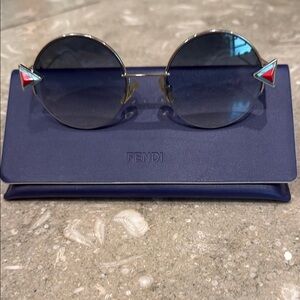 Fendi Ff 0243/S Sunglasses Silver Blue